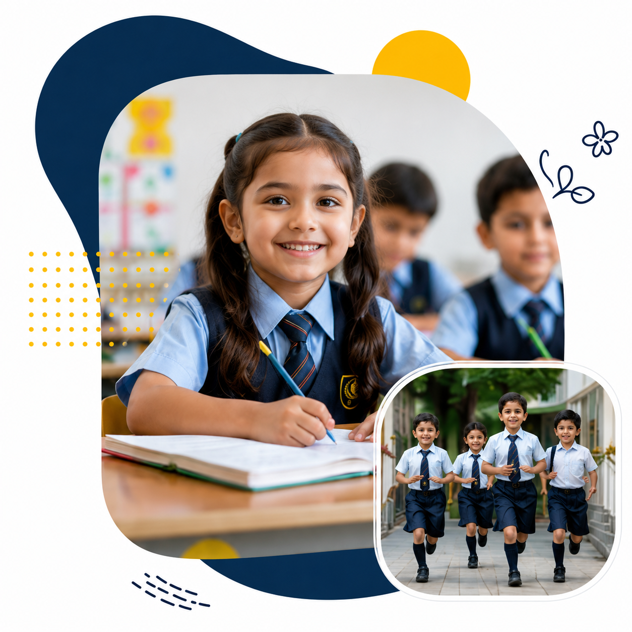 Children learning at N.N. CONVENT ENGLISH SCHOOL